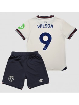 Billige West Ham United Callum Wilson #9 Bortedraktsett Barn 2025-26 Kortermet (+ Korte bukser)